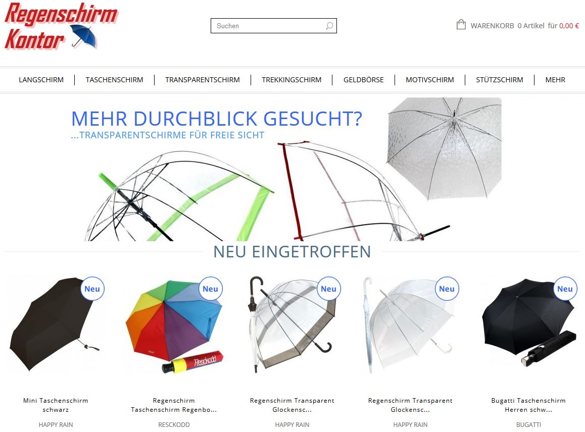 Regenschirmonlineshop